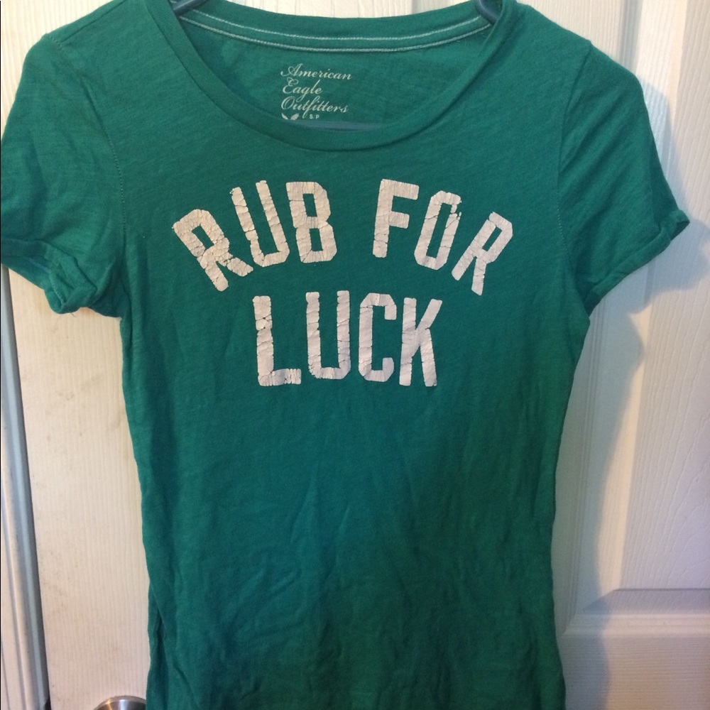 Teal/green T-shirt